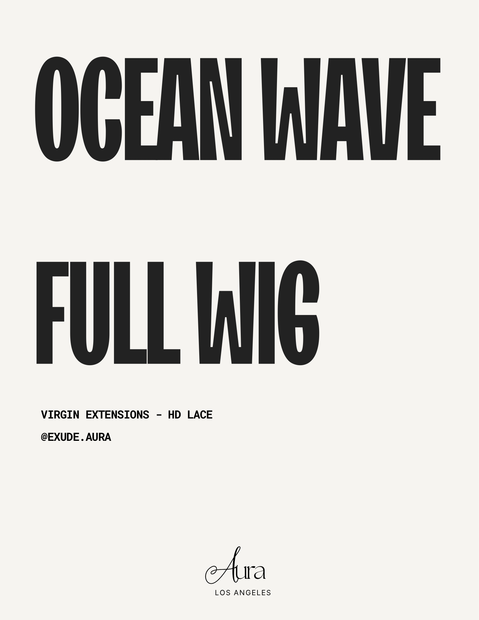 OCEAN WAVE FULL UNIT HD LACE (V)